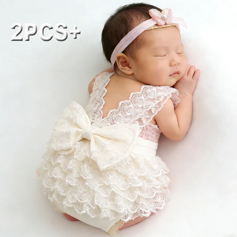 Baby Clothing Patterns - Ylsteed pasgeboren fotografie kanten romper set