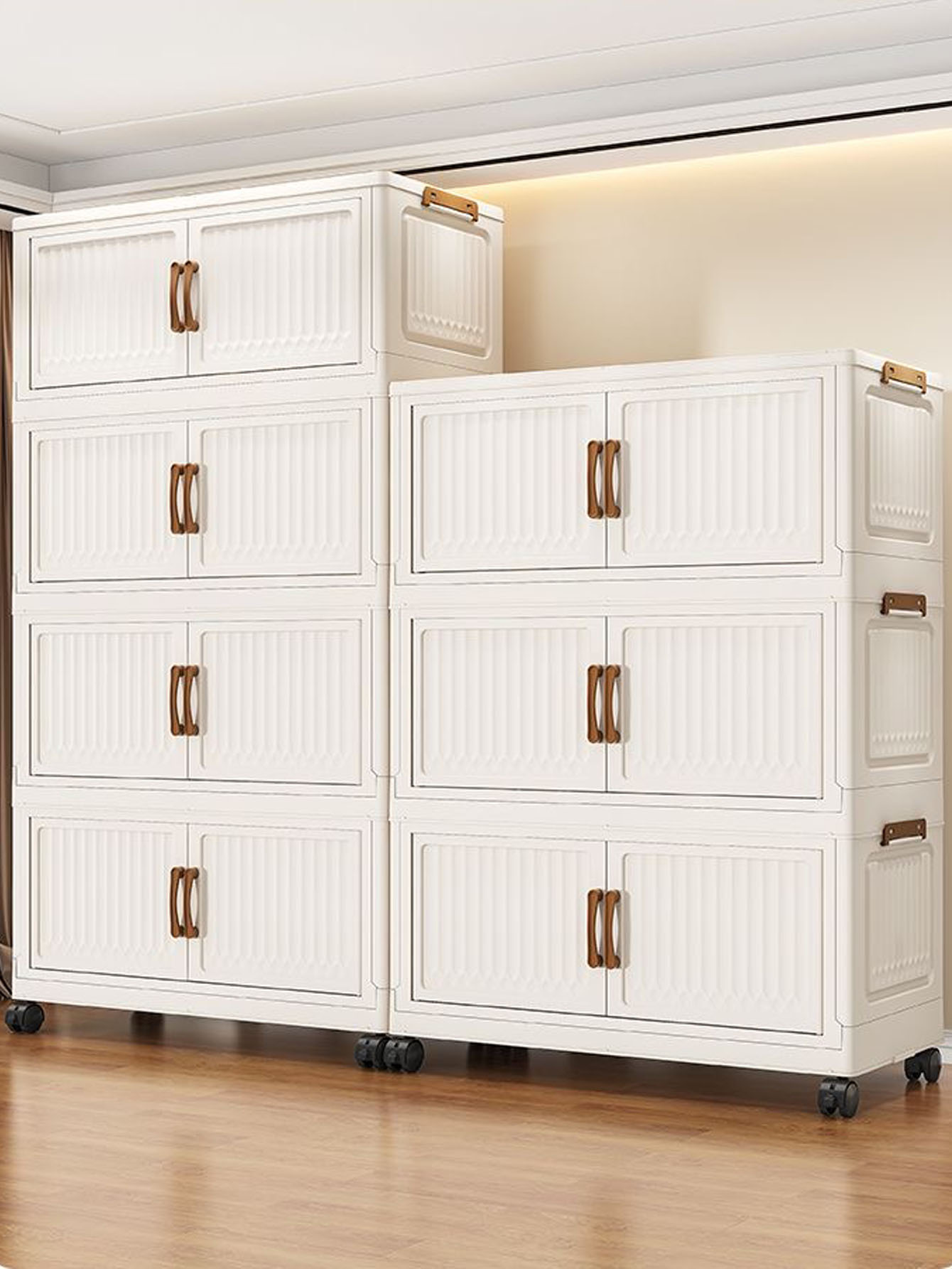 Baby Clothing Cupboard - Opvouwbare, niet-installatie meerlaagse plastic babygarderobe, kledingopbergkast