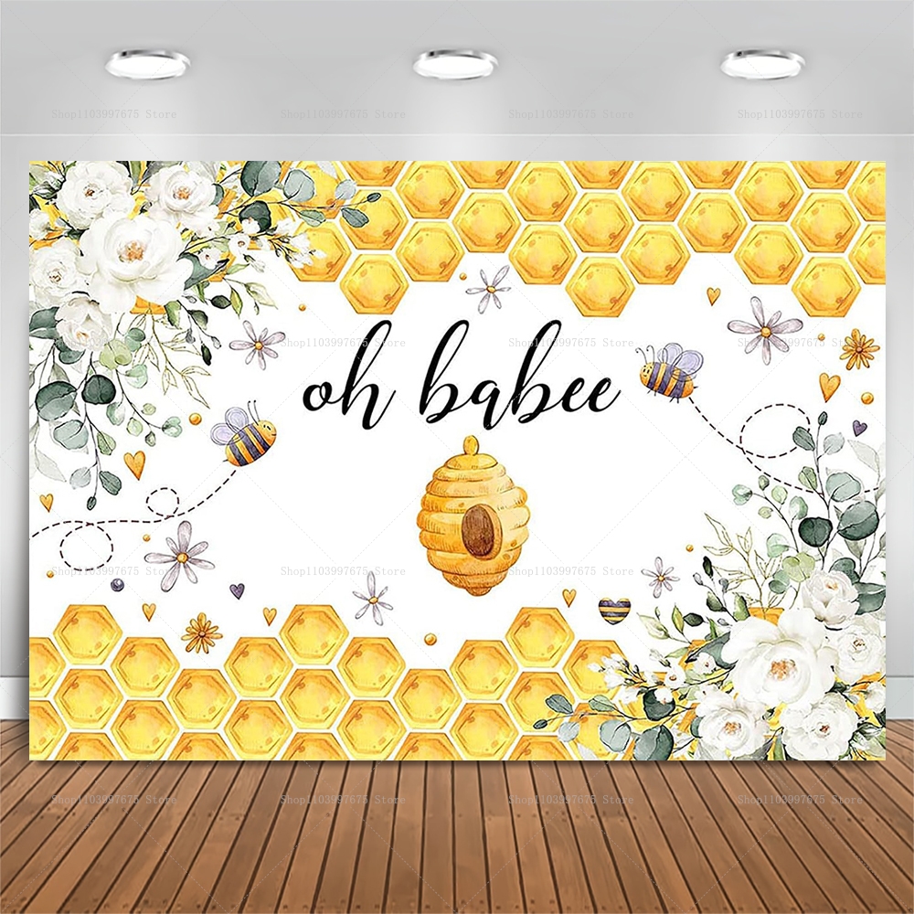 Baby Clothing Paris - Oh Baby Sweet Bee Floral Achtergrond