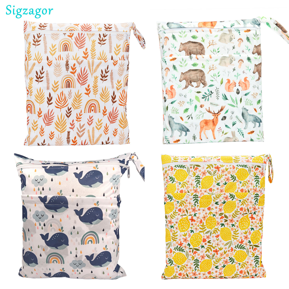 Baby Clothing Cupboard - [Sigzagor] Natte droge tas met twee
