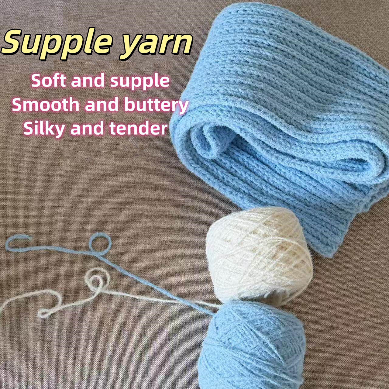 Baby Clothing Used - 200 gram, wasachtig katoenen garen, middeldik