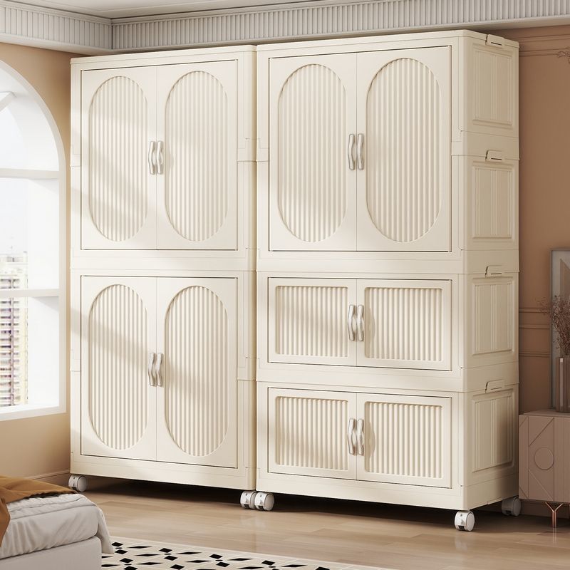 Baby Clothing Cupboard - Opvouwbare babykast van plastic, kinderkledingkast, opbergkast