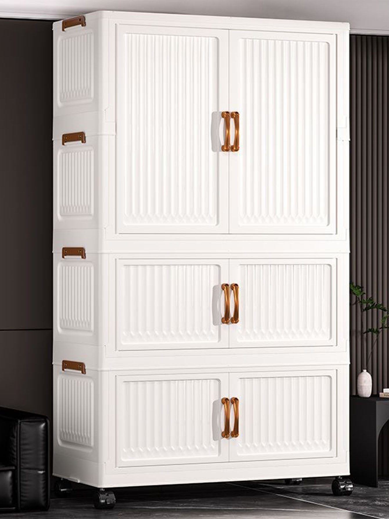 Baby Clothing Cupboard - Installatie Gratis Babygarderobe Opvouwbare Opbergkast Meerlaags