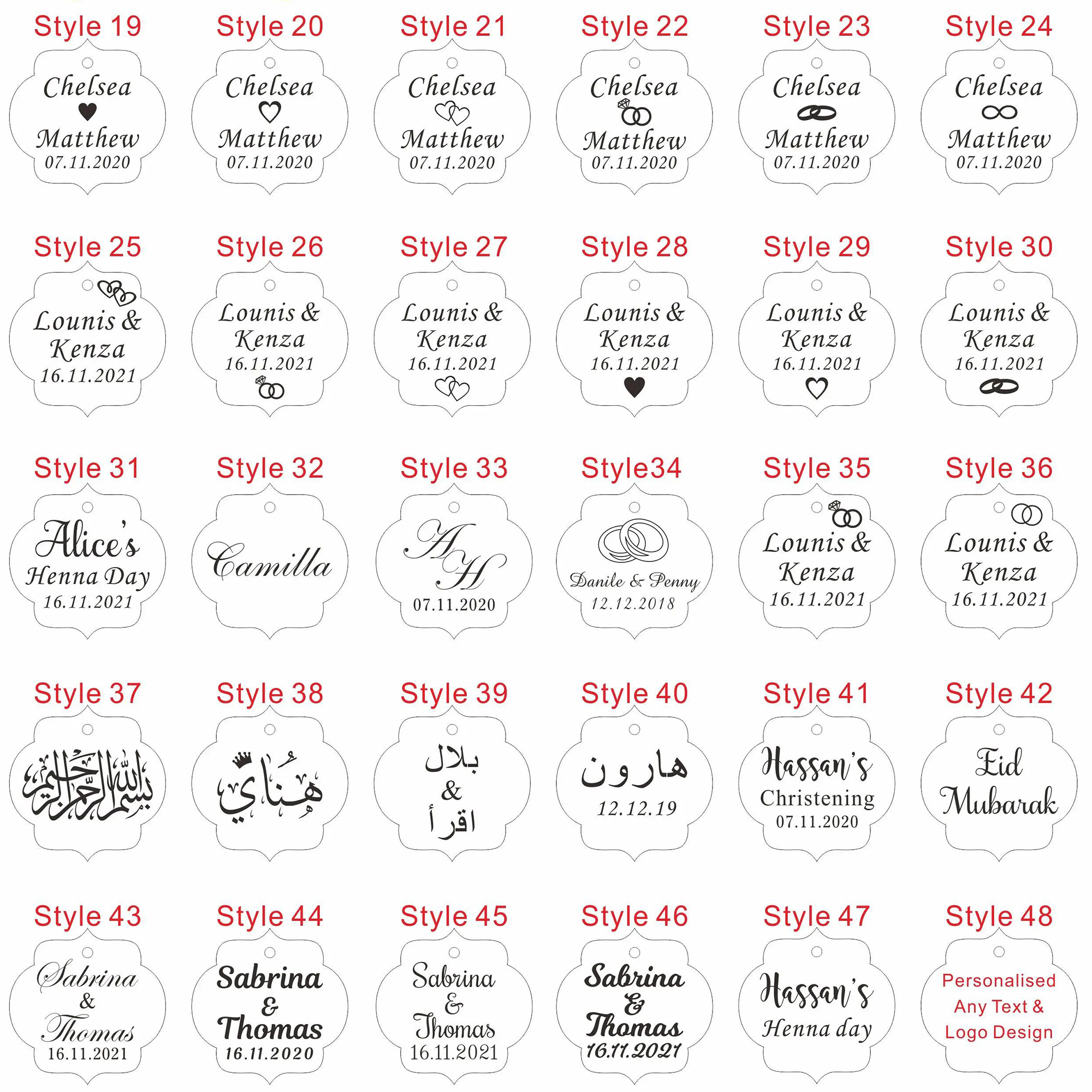 20/50/100 stuks aangepaste bru - Baby Zebra Clothing recensie en prijs