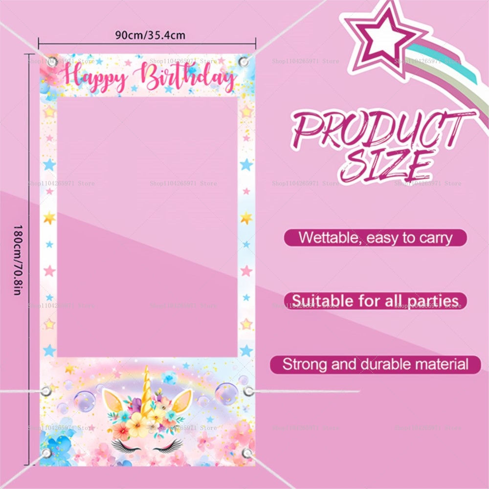 Eenhoorn Thema Photo Booth Fra - Baby Zebra Clothing recensie en prijs
