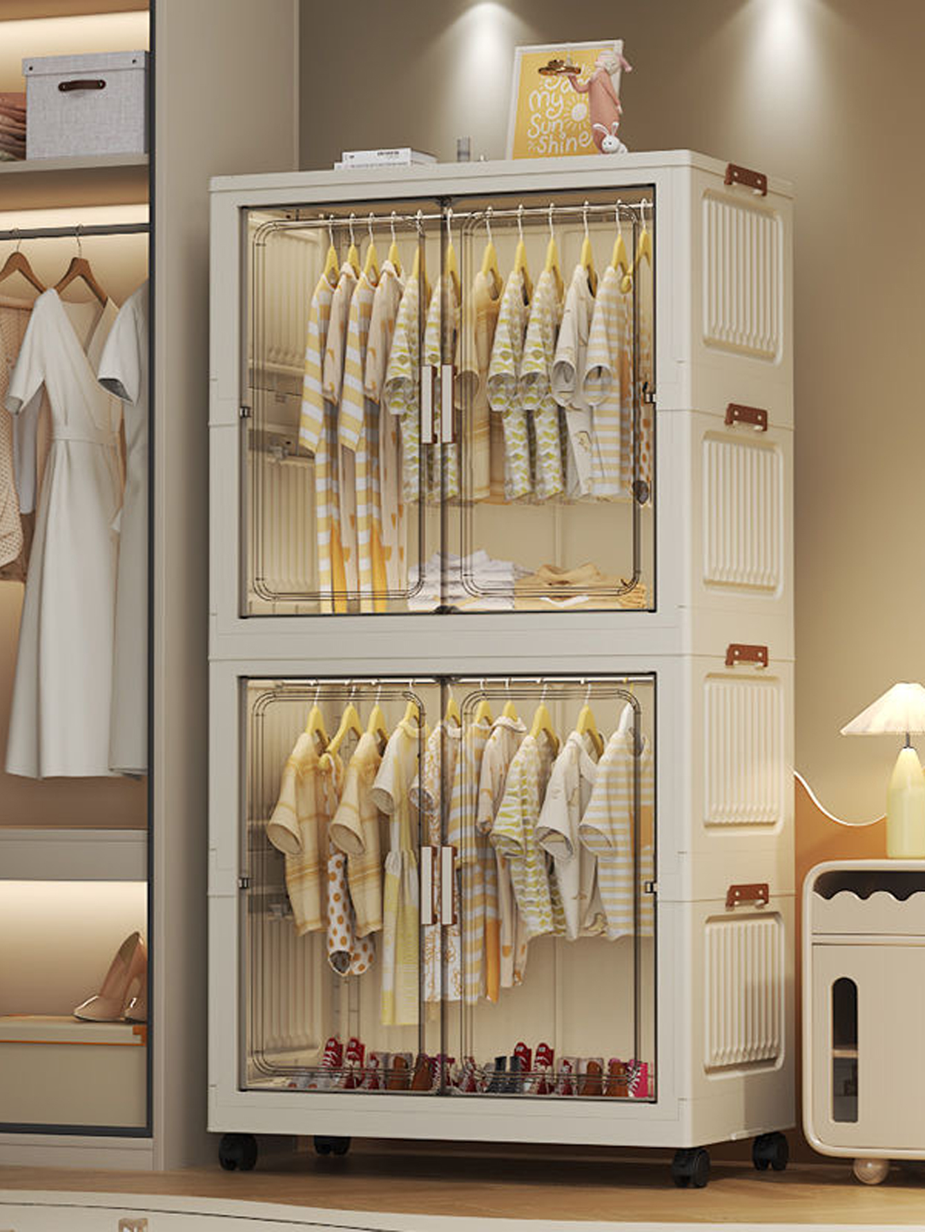 Opvouwbare opbergkast Eenvoudi - Baby Clothing Cupboard recensie en prijs