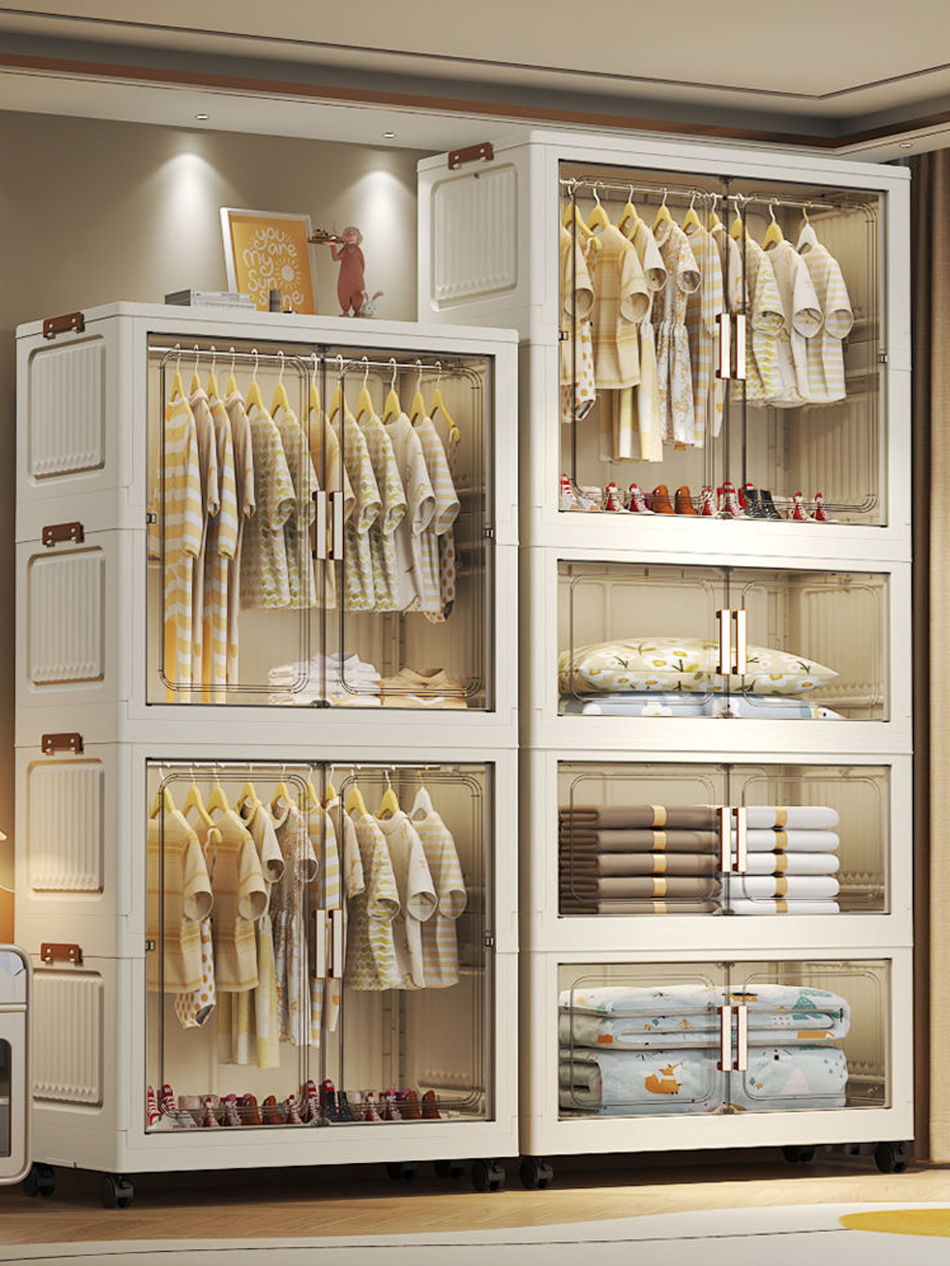 Opvouwbare opbergkast Eenvoudi - Baby Clothing Cupboard recensie en prijs