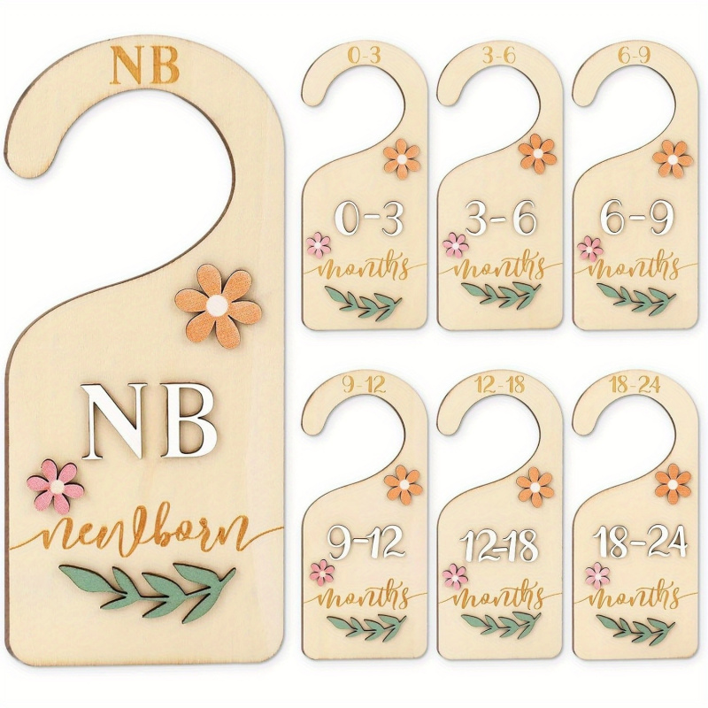 7 stuks 2D Daisy Wood Baby Clo - Baby Clothing Cupboard recensie en prijs