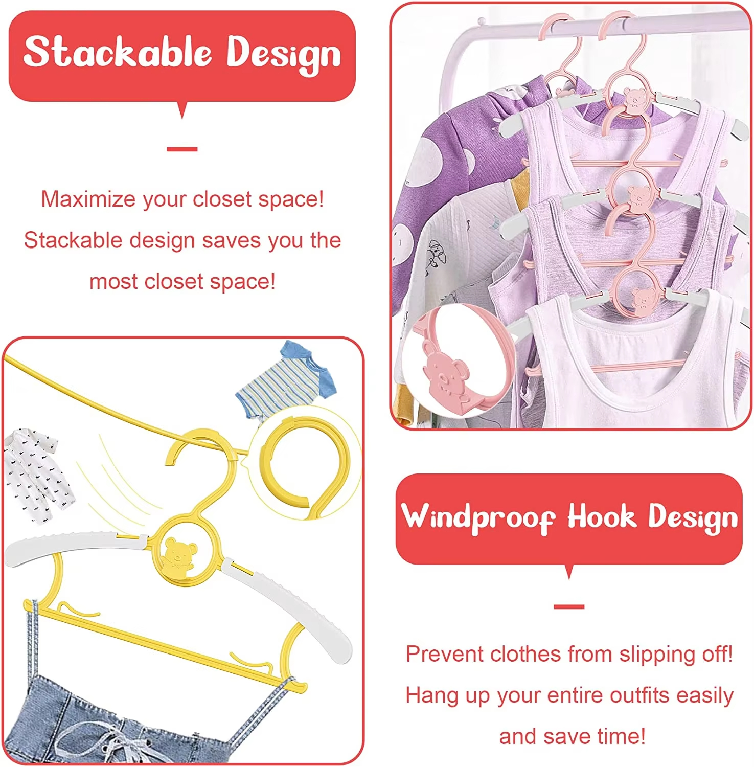 10Pack Antislip Babykleerhange - Baby Clothing Cupboard recensie en prijs