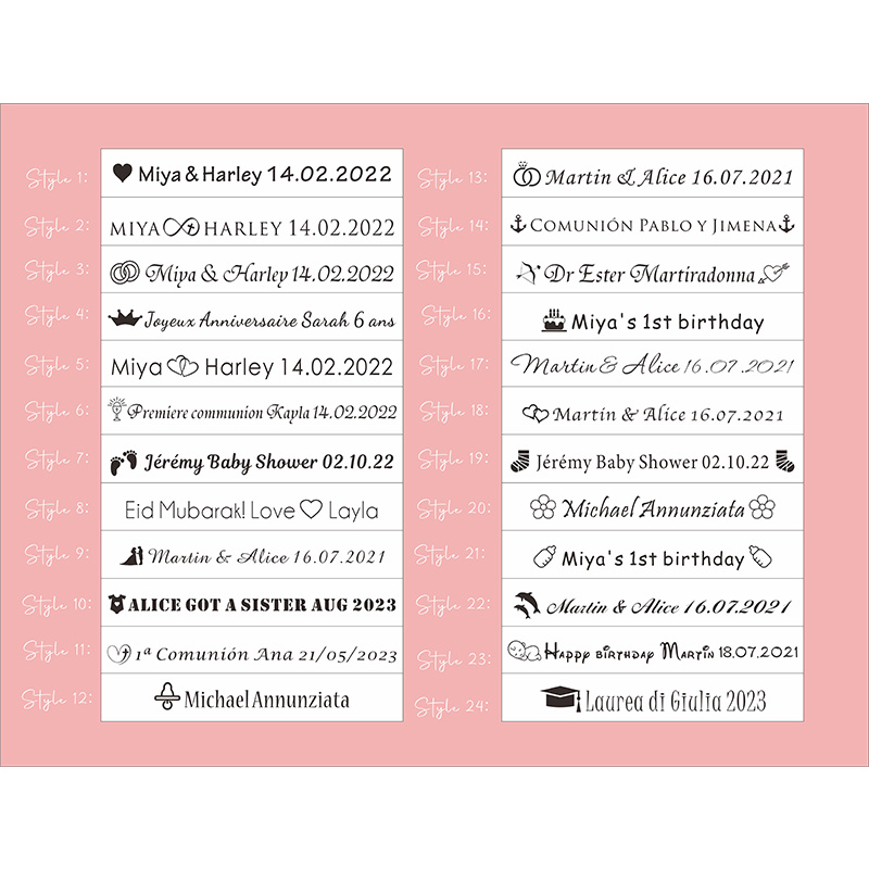100 stuks gepersonaliseerde ge - Baby Zebra Clothing recensie en prijs